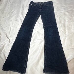 Abercrombie Kids Navy Flare Jeans 14 Slim